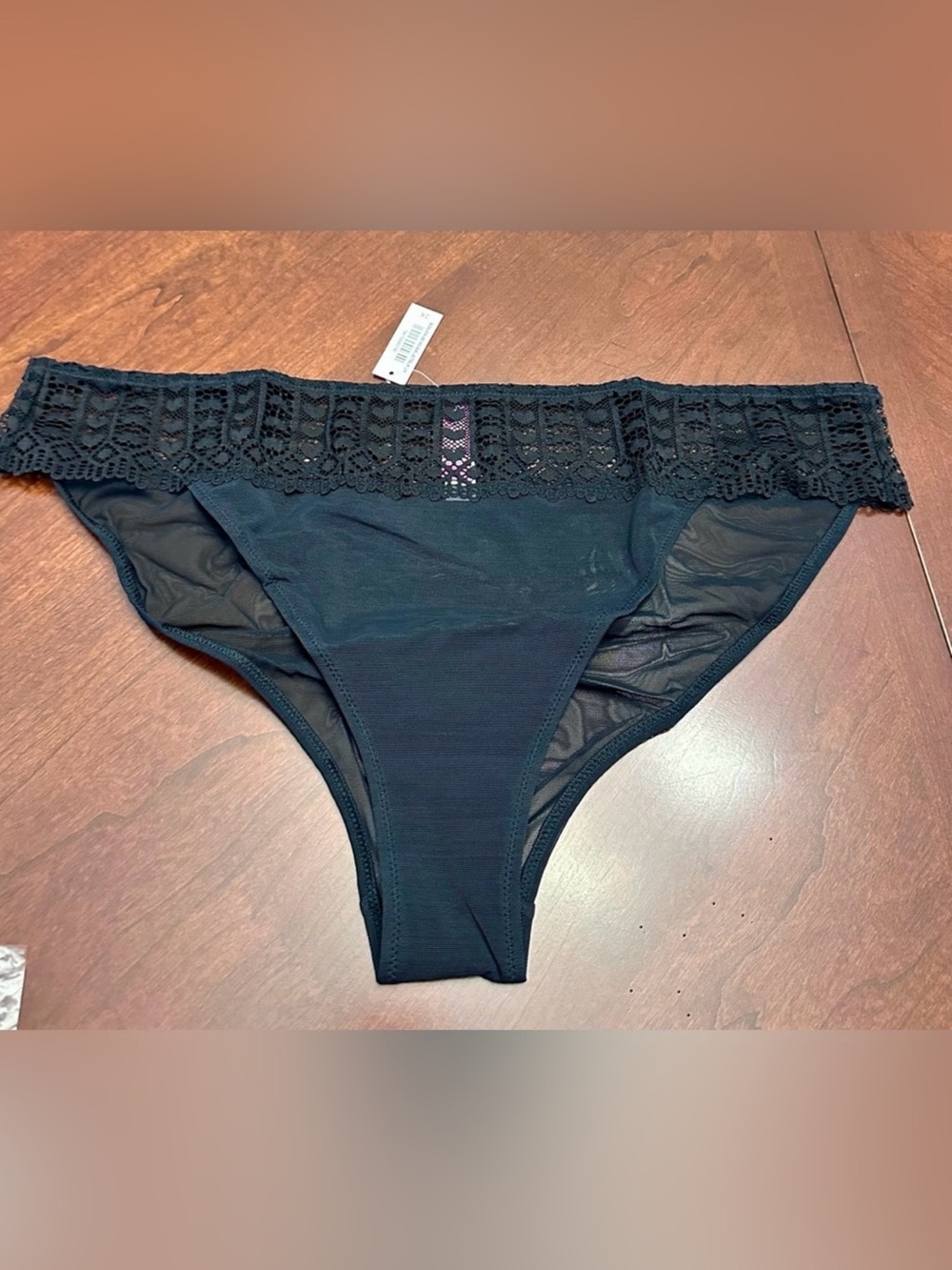 🖤 Adore Me Lace Mesh Bikini Panties NWT Sheer Lingerie Underwear